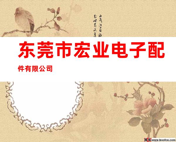 东莞市宏业电子配件有限公司
